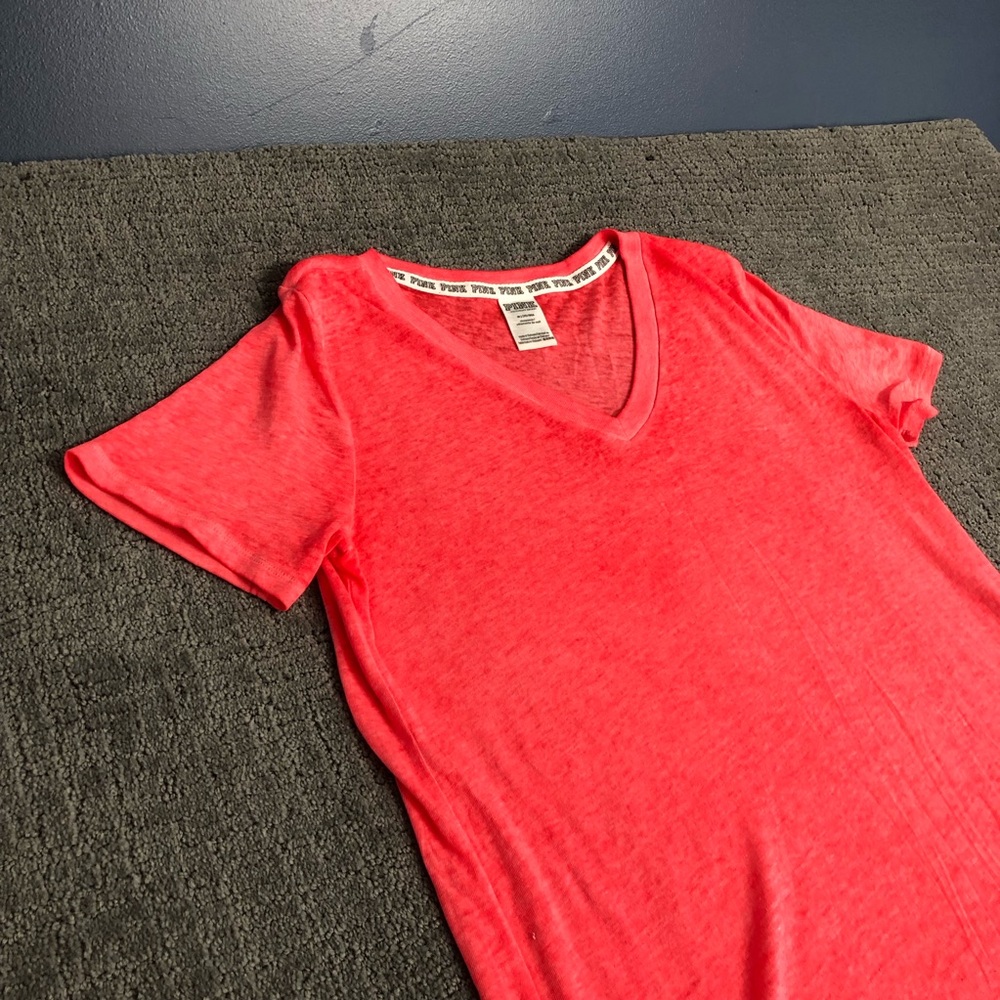 Victoria's Secret Coral V-Neck Tee